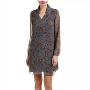 CAbi Shift Tunic Dress Chiffon Floral size S